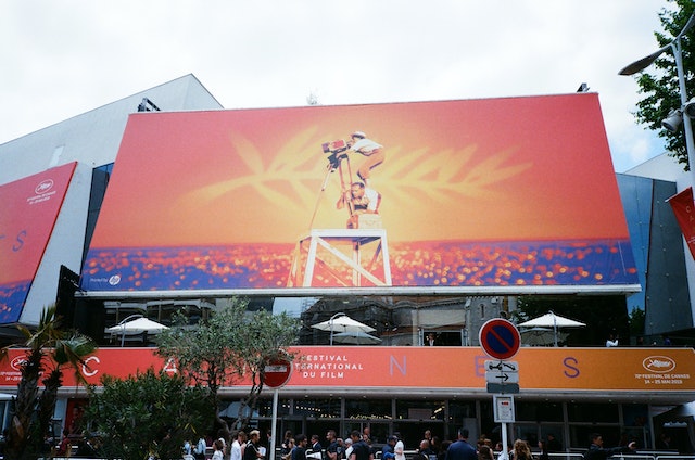 Cannes Film Festival Entrance with Iconic Billboard Market to Thrive! Thrive with marive