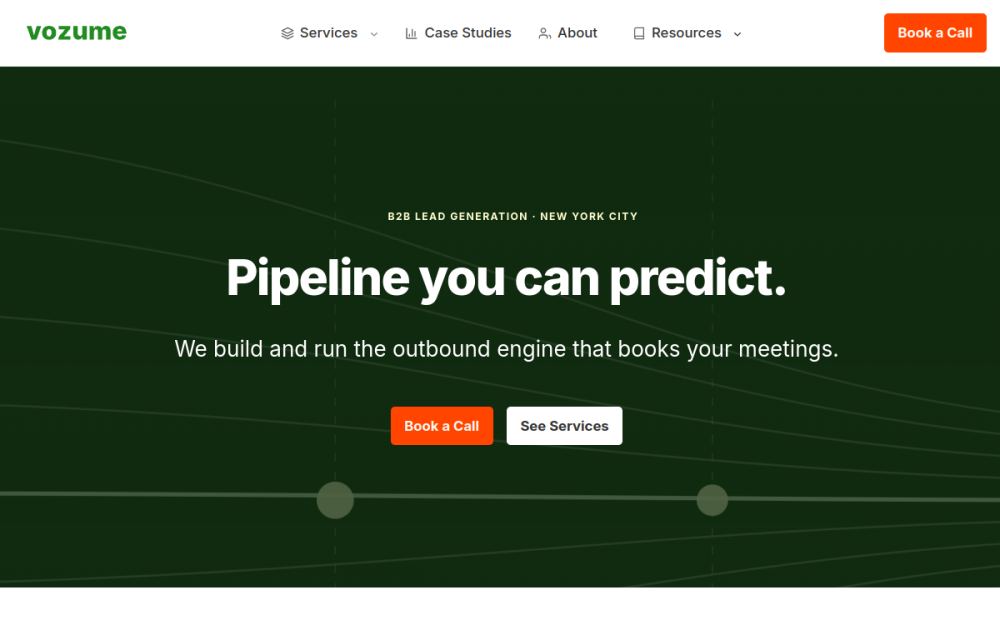 Vozume homepage